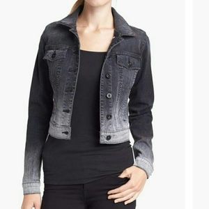vince cropped denim jacket